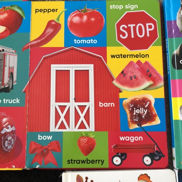 Learning First Words Board Book Bundle Baby Animals Colors Shapes Number Toddler - Picture 2 of 5